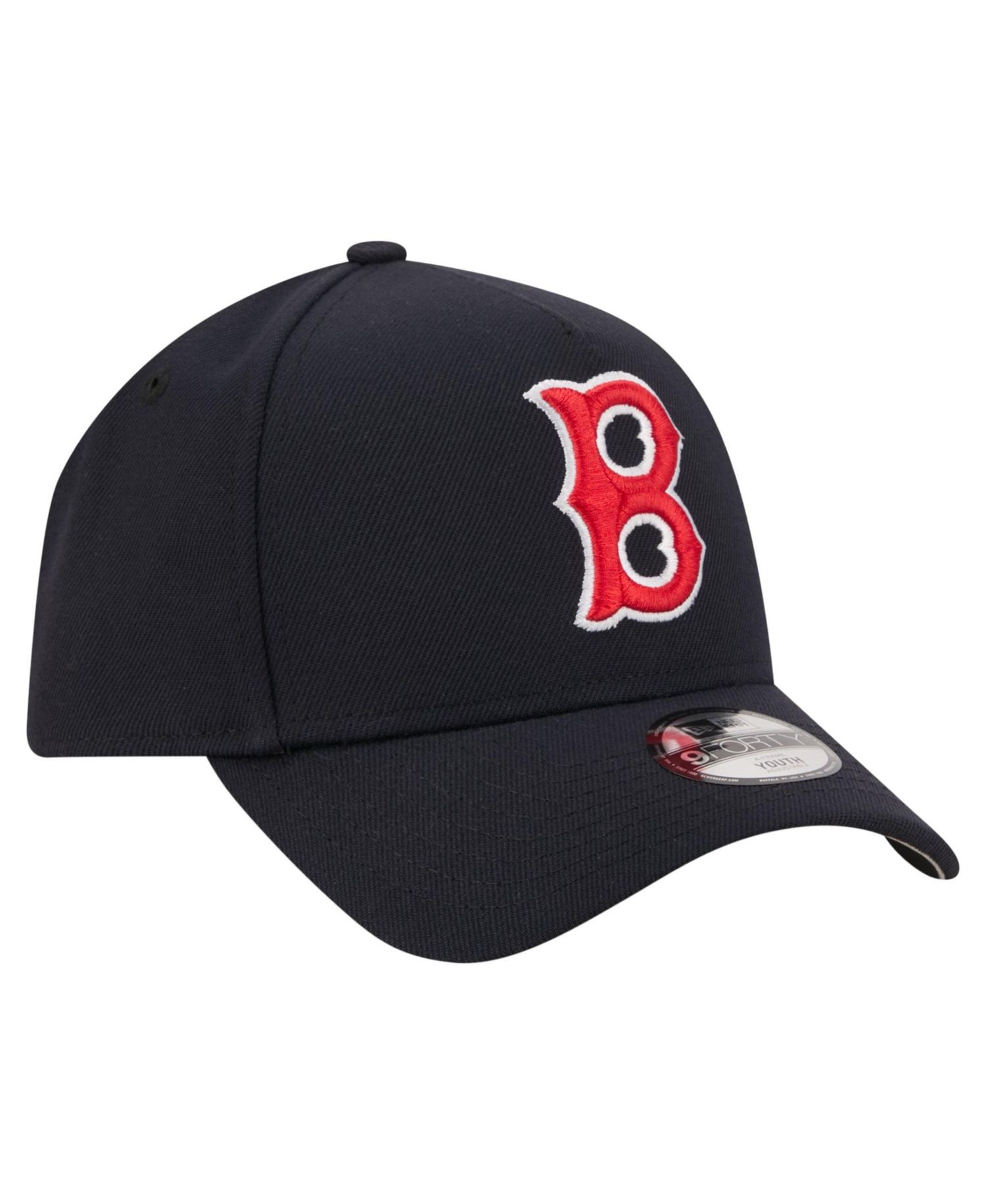 Big Boys and Girls Navy Boston Red Sox Cooperstown Logo 9FORTY A-Frame Adjustable Hat
