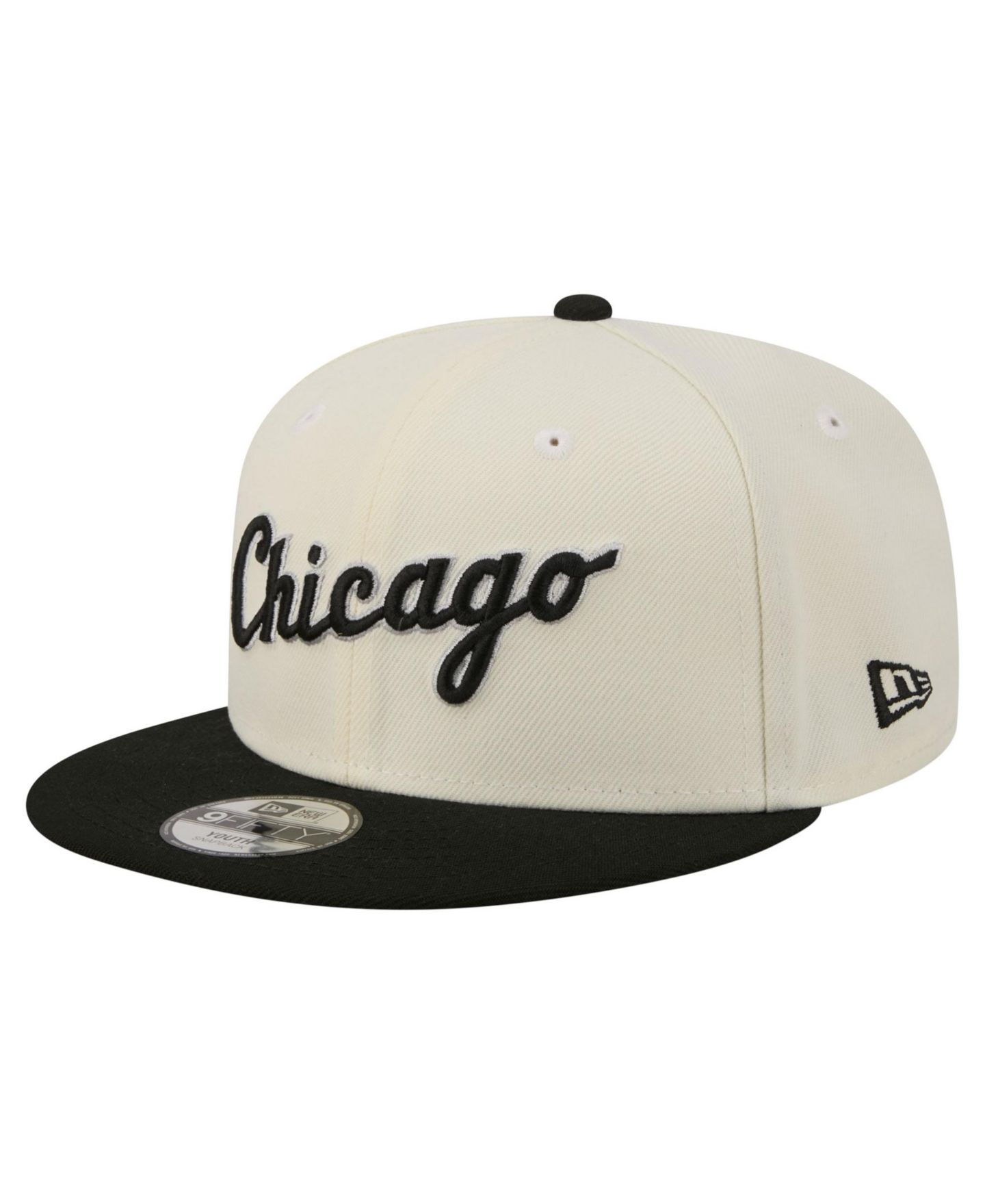 Детская кепка New Era White Chicago White Sox Two-Tone 9FIFTY Snapback Hat — фото 3