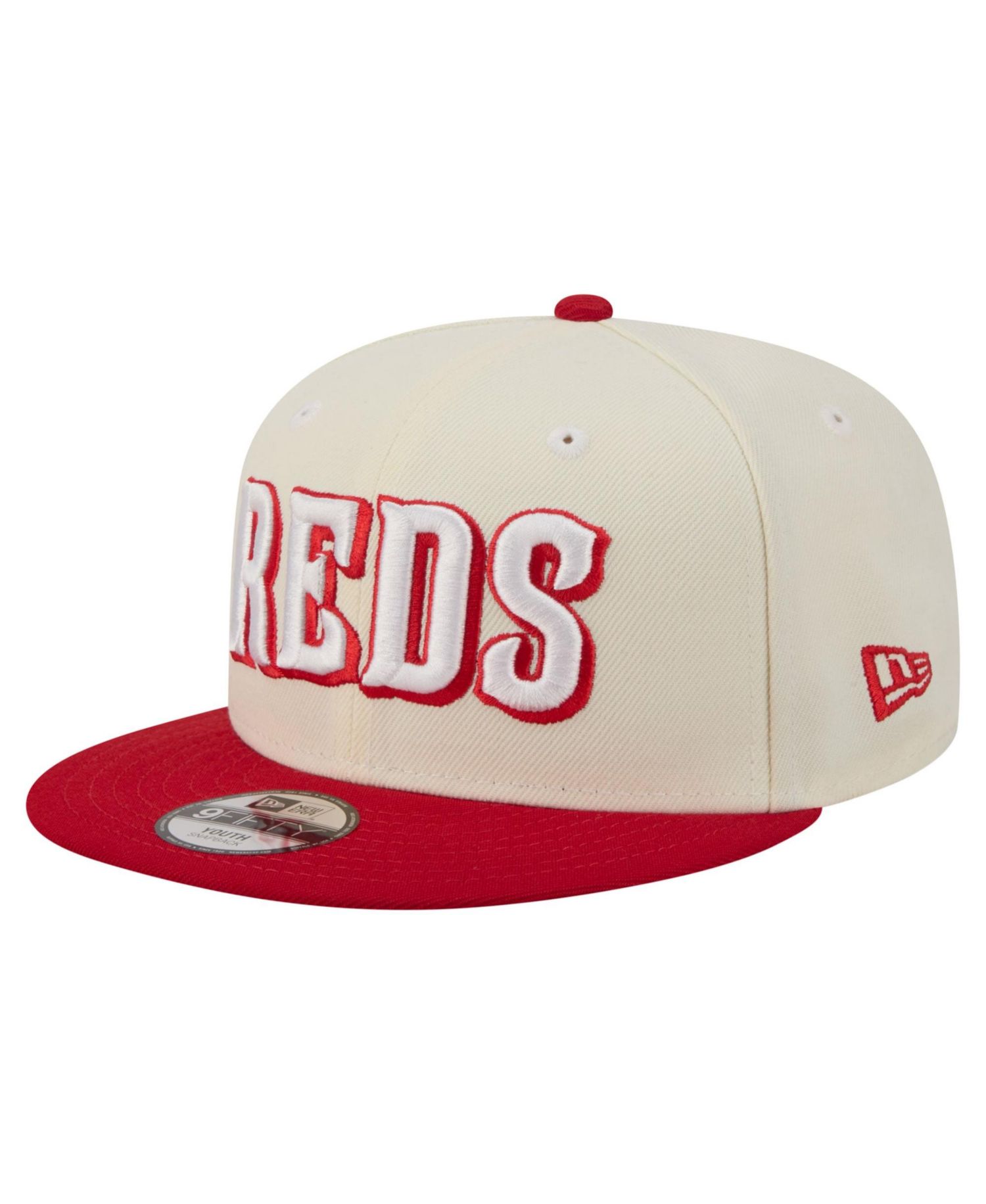 Big Boys and Girls White Cincinnati Reds Two-Tone 9FIFTY Snapback Hat
