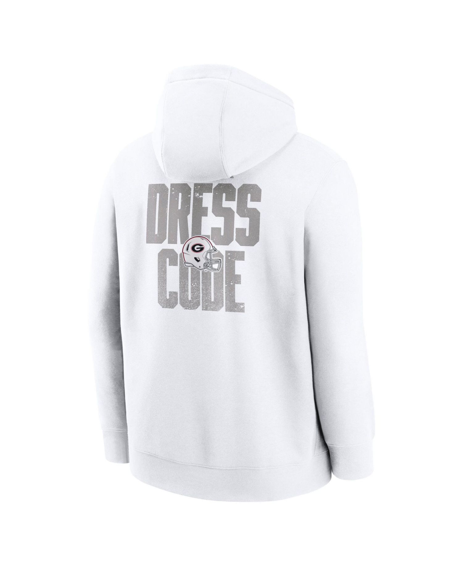 Men's White Georgia Bulldogs Whiteout Dress Code Hoodie