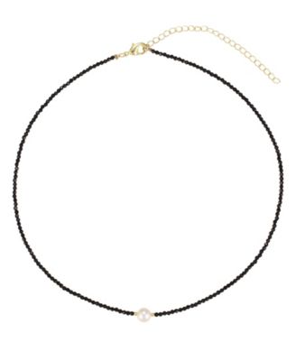 Gold-Tone Freshwater Pearl Choker Necklace