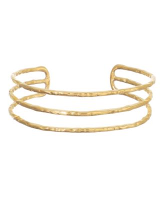 Women's Gold-Tone 3-Line Cuff Bracelet