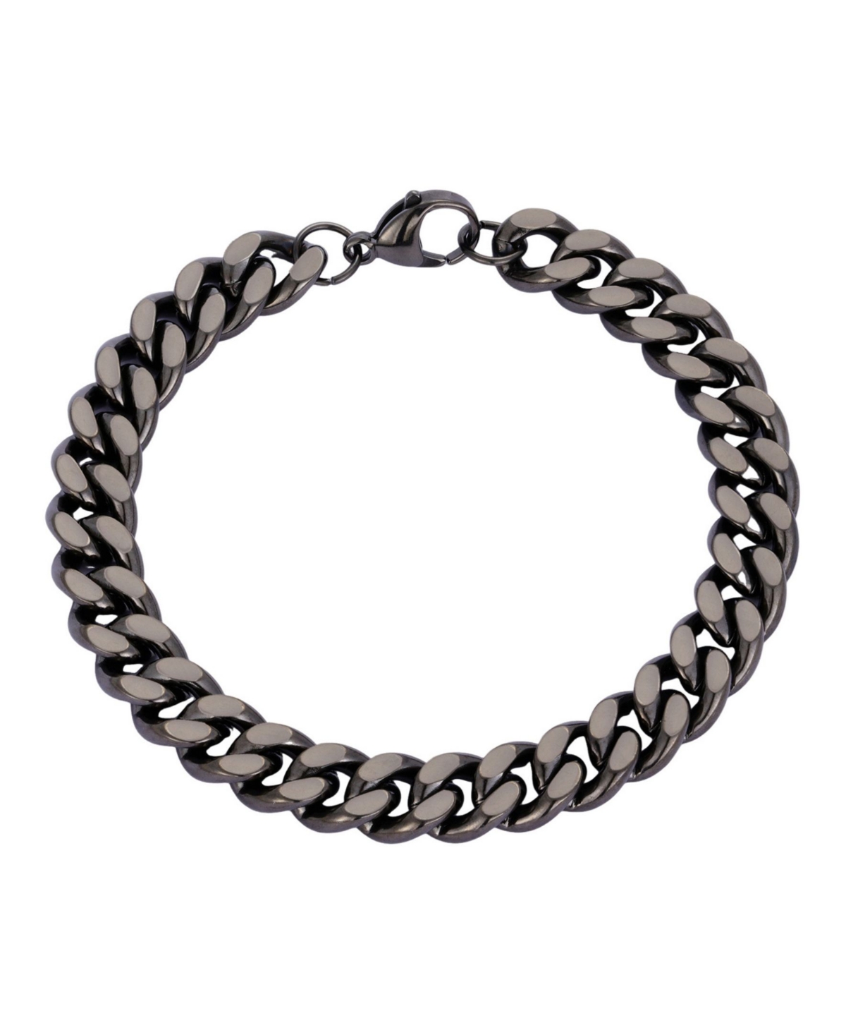 Adornia Men's Silver-Tone Stainless Steel Curb Bracelet