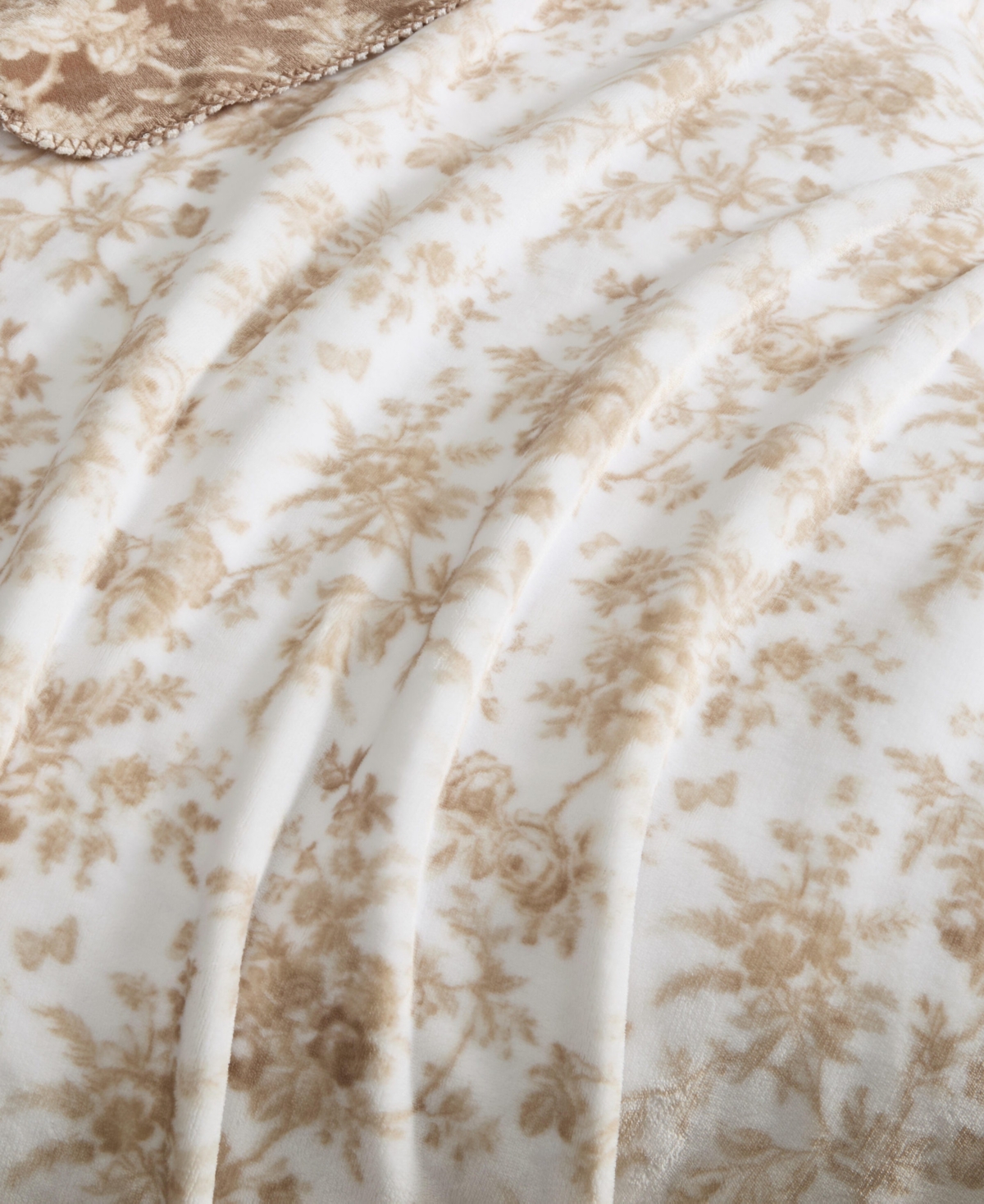 Laura Ashley Walled Garden Reversible Throw, 70" x 50"