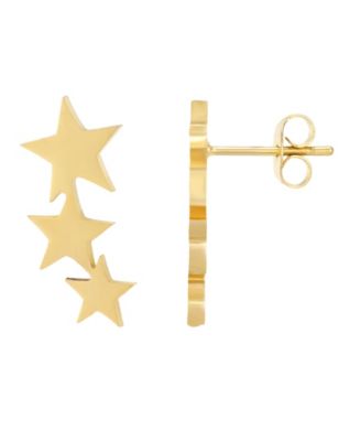 Women's Gold-Tone Star Climber Earrings