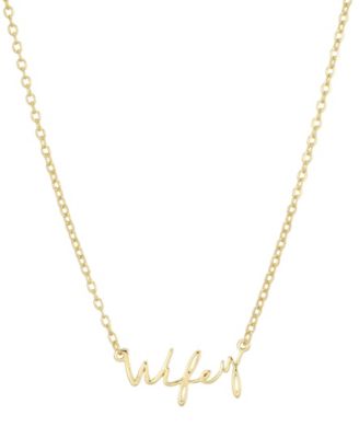 Adjustable Wifey Nameplate Necklace