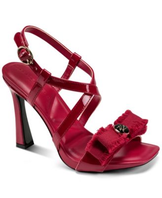 Women's Currin Stiletto-Heel Square-Toe Strappy Sandals