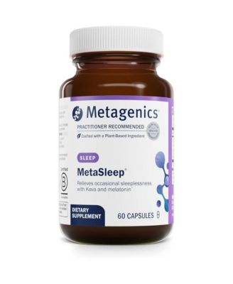 MetaSleep Dual Phase Melatonin Sleep Supplement With Kava Root for Relaxation and Calmness Sustained Release Formula  60 Capsules