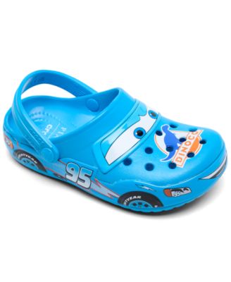 Toddler Boys' Dinoco Lightning McQueen Crocband Customizable with Jibbitz Charms Clogs from Finish Line