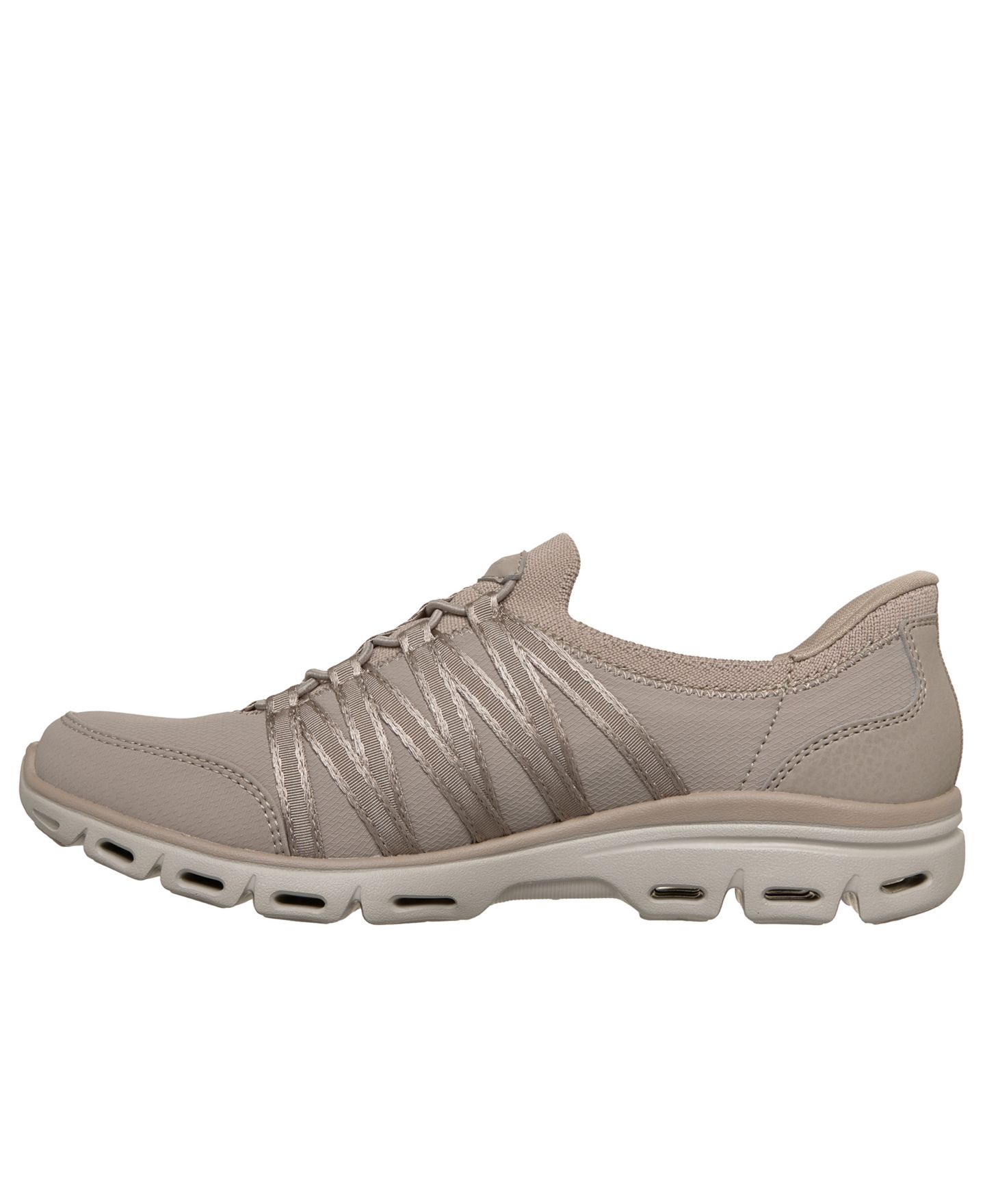 Женские кроссовки Skechers Steady Grace Walking Slip-On, цвет: Серо-коричневый — фото 3