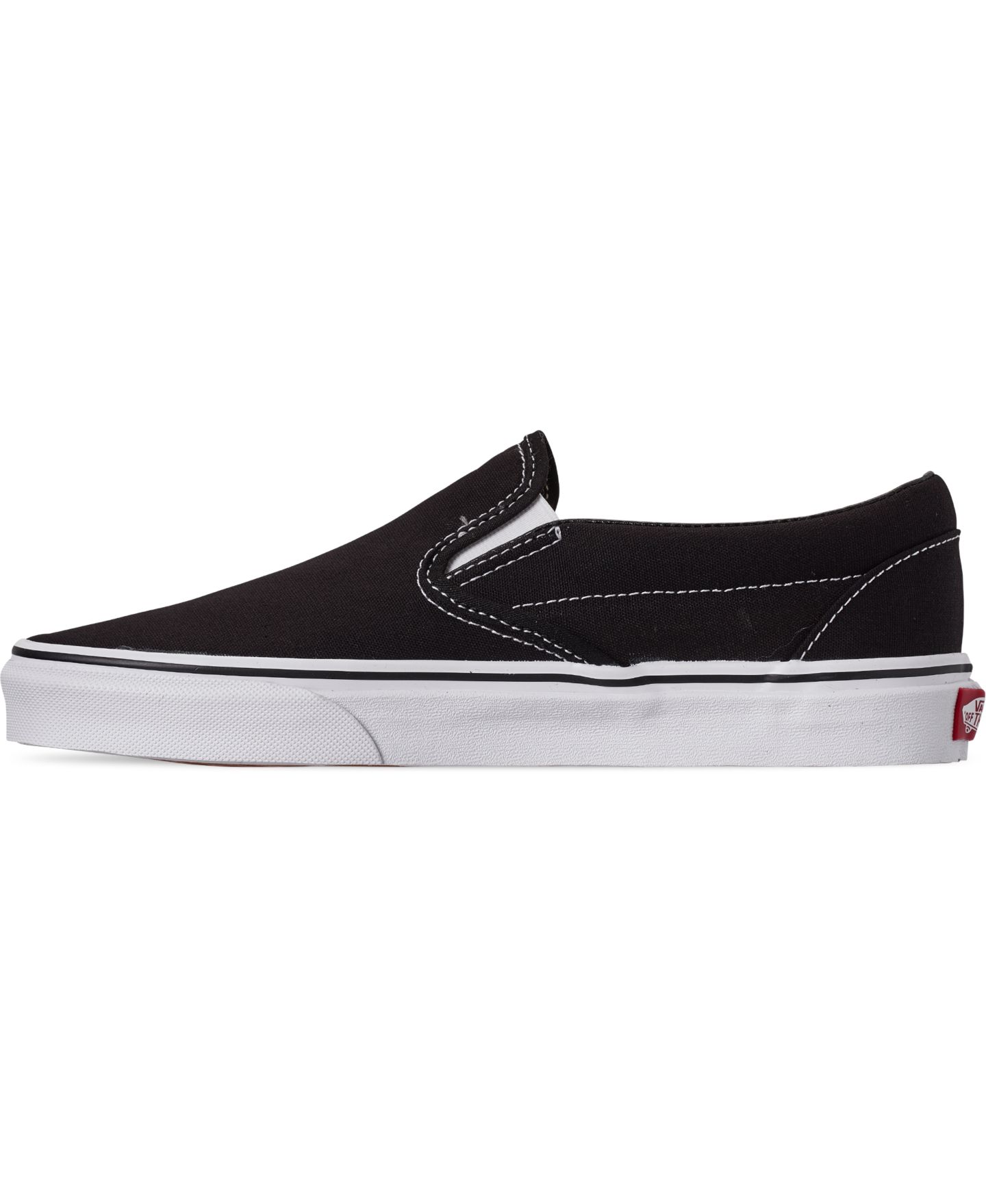 Мужские кроссовки Vans Classic Slip-On, цвет: Чёрный / Белый — фото 3