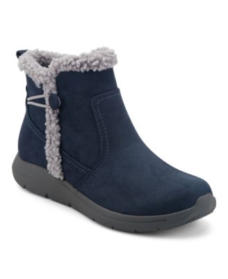 Women's Glace Cozy Sherpa-Trimmed Zipper Ankle Booties
