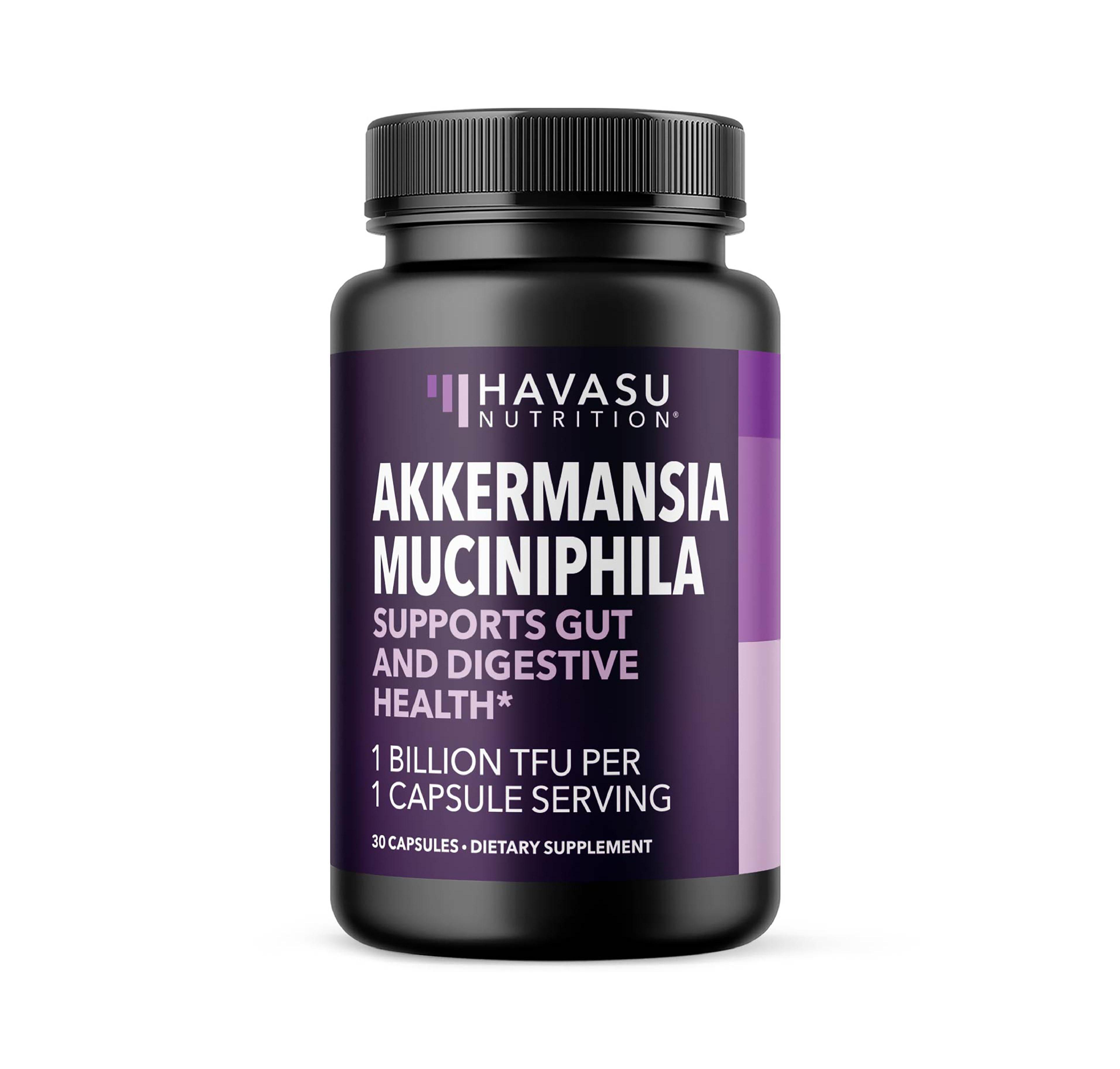 Havasu Nutrition Akkermansia Muciniphila 1 Billion Tfu with Xos Prebiotic | Pasteurized Akkermansia Supplement | 30 Capsules