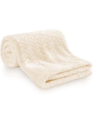 Souffle Fleece Baby Blanket for Boys, Girls, 30x40 Soft Nursery Toddler Blankets for Newborns, Stroller, Car Seat, Travel
