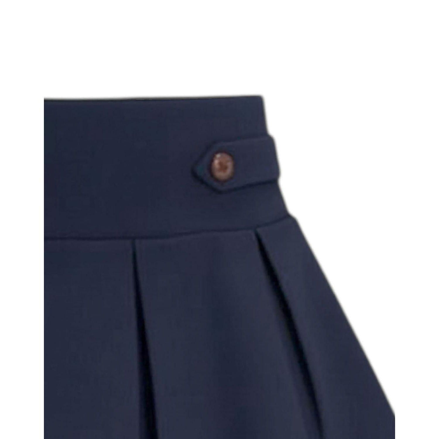 Toddler Girls' 2T-5T Ponte Pleated Pull-On Skort