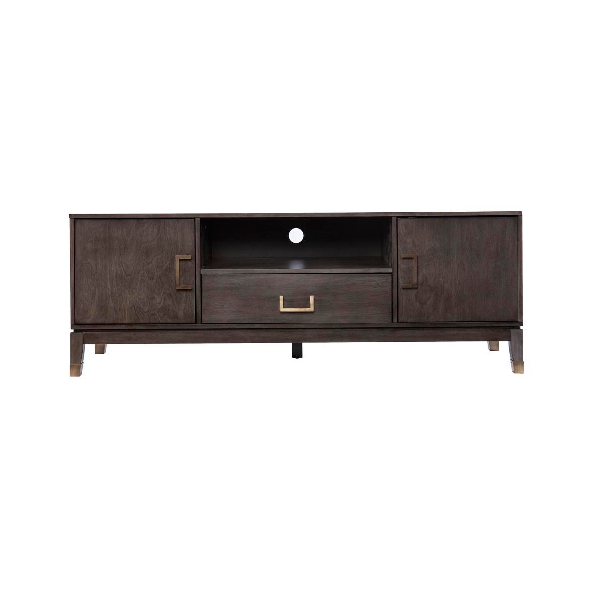 Augusta Home Brenting Media Stand with Storage - Brown