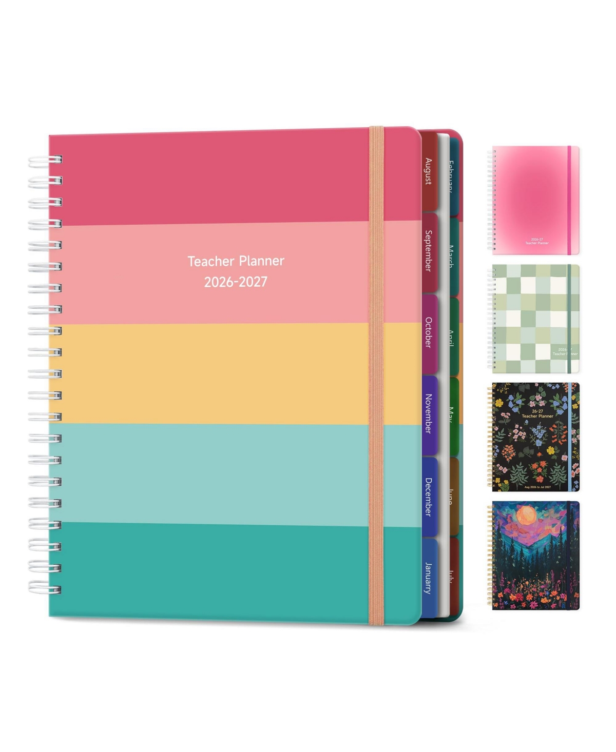 Danrong Academic Year Teacher Lesson Planner Deluxe Monthly Tabs Homeschool Planning Book
