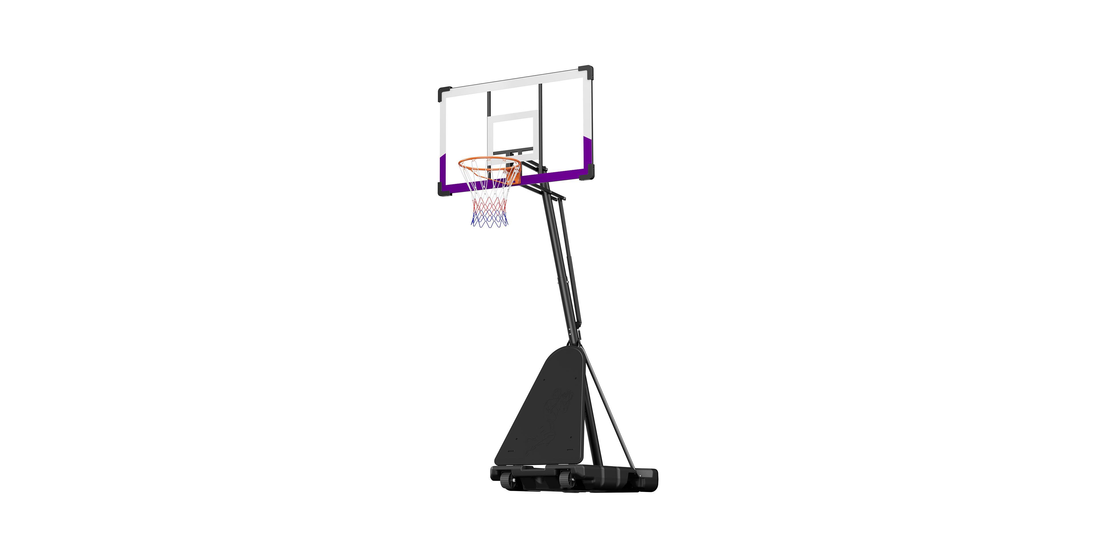 Sugift Portable Basketball Hoop with 48 Inch Backboard and 10 Foot Height Adjustment