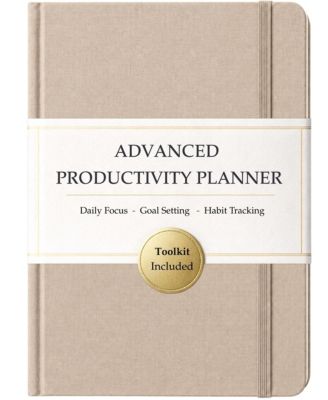 Undated Daily Weekly Monthly Productivity Planner Time Blocking Goal Setting Habit Tracking