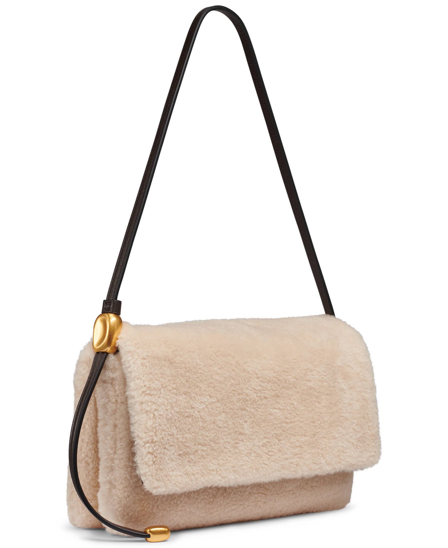 Velvet Flap Shoulder Bag