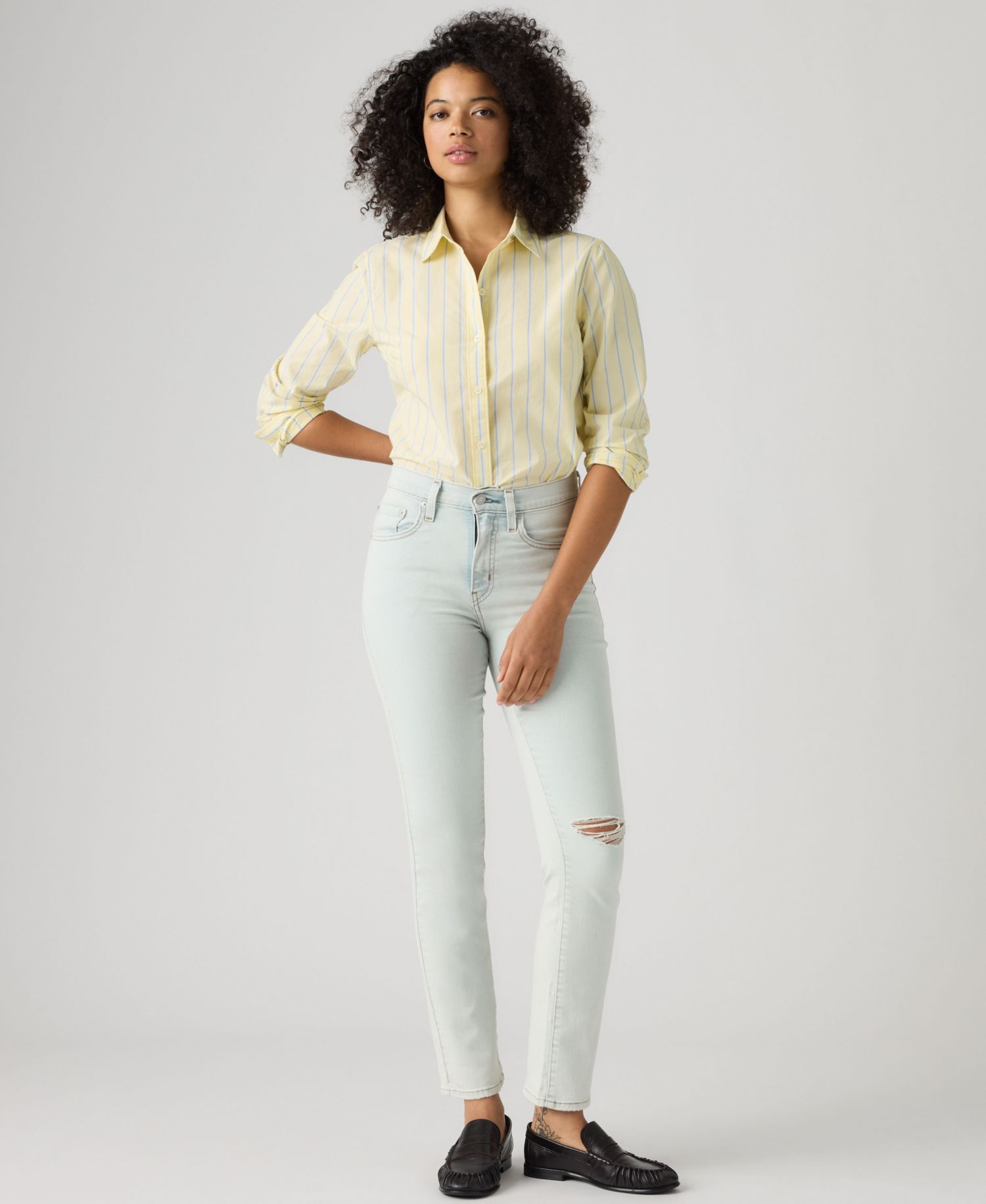 Trendy Plus Size 724 High-Rise Straight-Leg Jeans