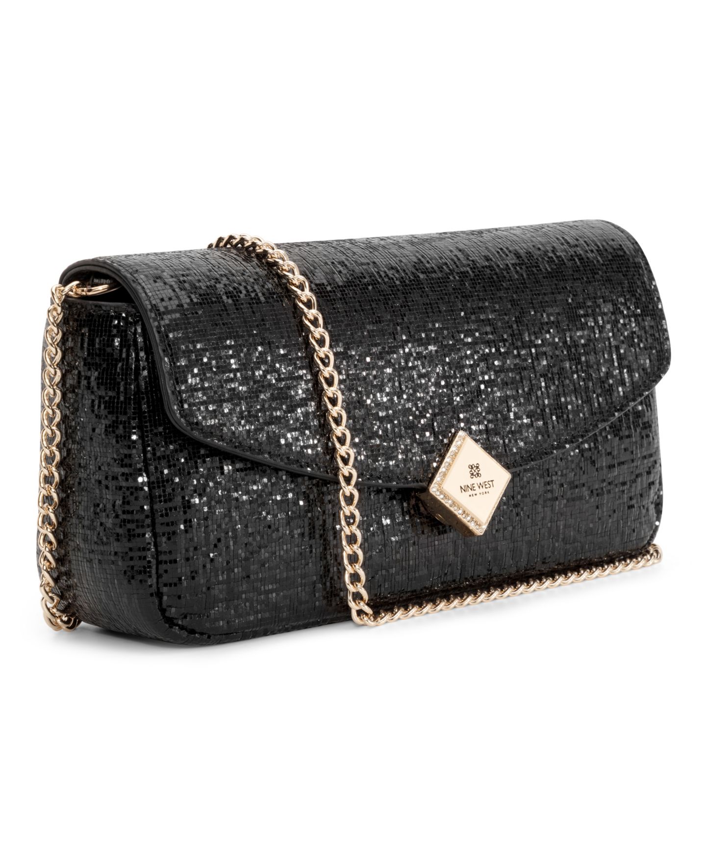Женский кошелёк Nine West Kristina Phone Organizer Chain Strap Crossbody Wallet, цвет: Чёрный — фото 3