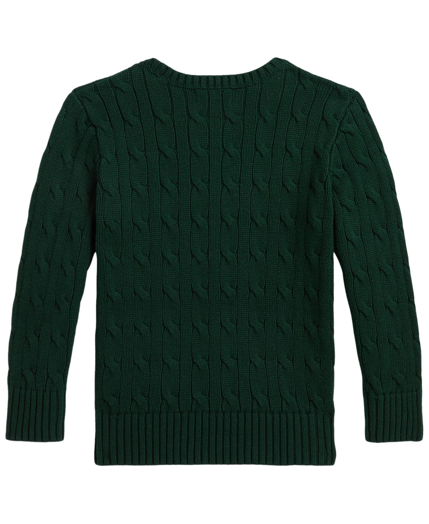 Свитер Polo Ralph Lauren Polo Bear Cable-Knit Crewneck Sweater для мальчиков, цвет: Зелёный — фото 5