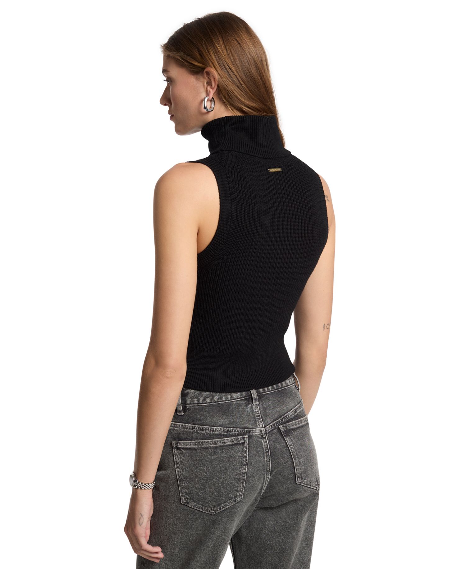 Women's Merino Wool Sleeveless Turtleneck Sweater Vest