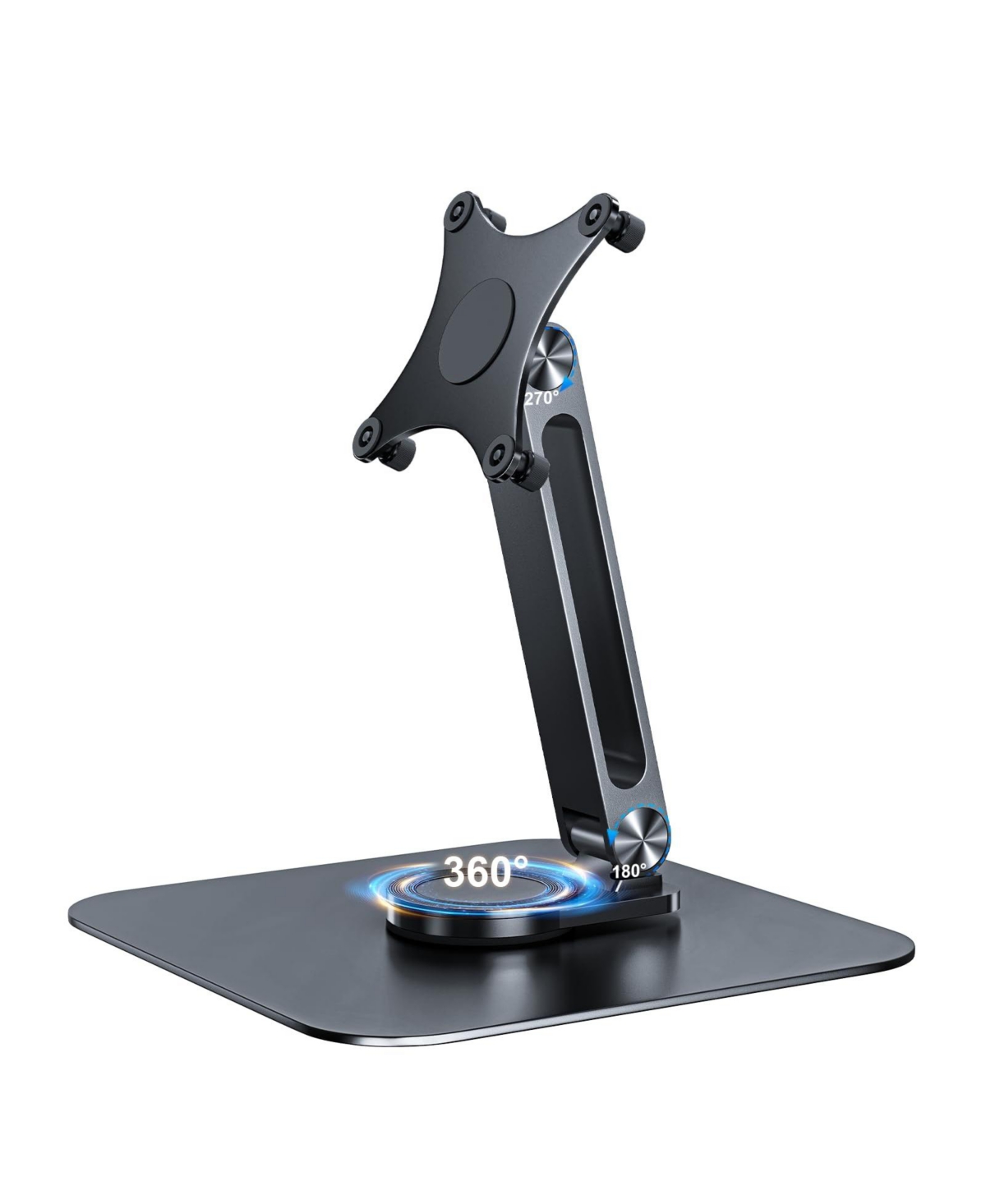 Lofree Aluminum Alloy Anti-Loss Screws Rotating Vesa Monitor Stand for 7" to 18.5" Screens - Black