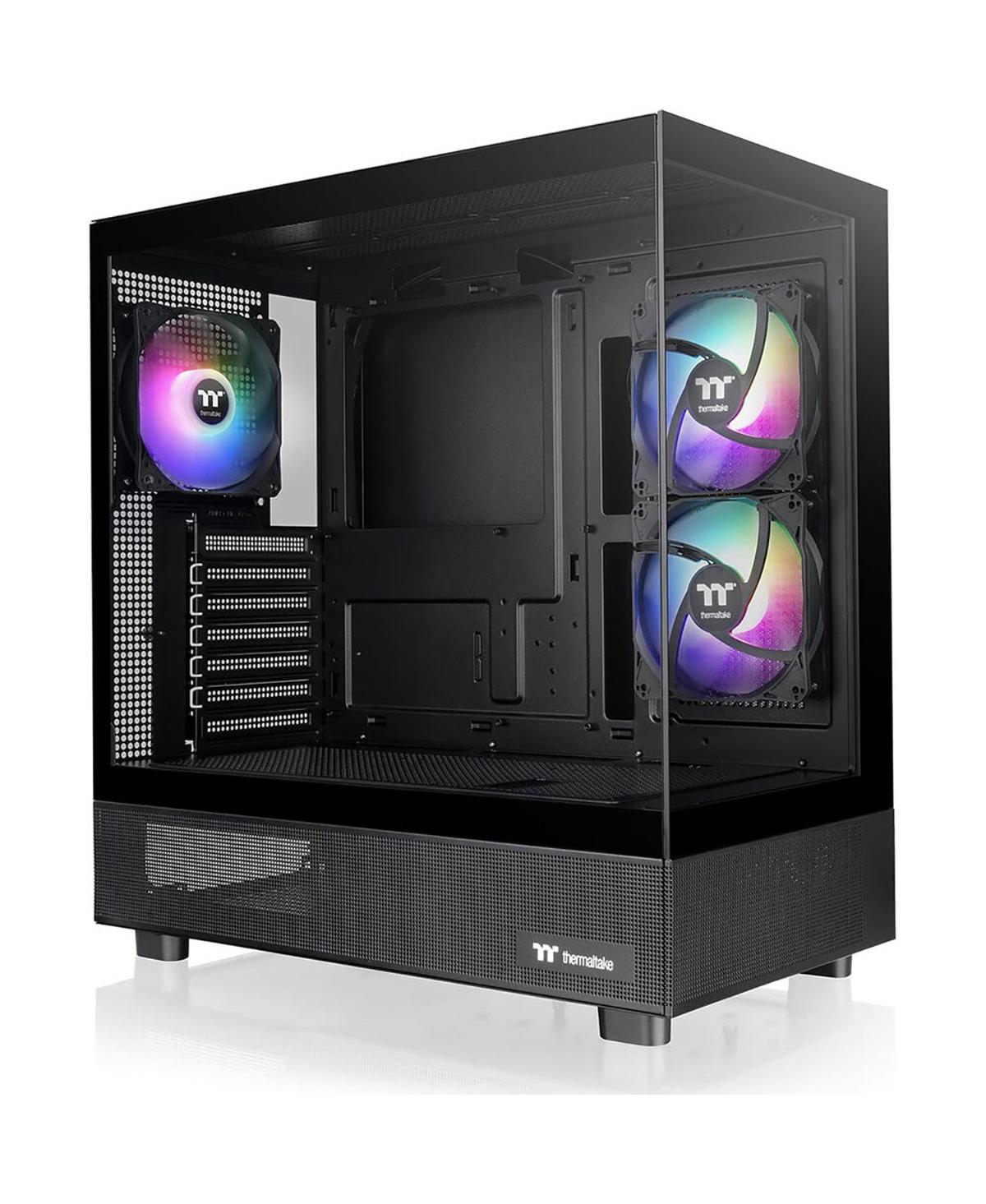 Thermaltake View 270 Plus Tempered Glass Argb Fans E-atx Mid-Tower Case Compatible with Atx Motherboards - Black