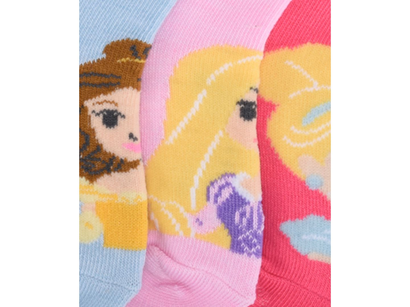 Детские носки Planet Sox Disney Princess с резинкой на щиколотке, набор из 6 пар, 2T-5T, цвет: Белый — фото 3