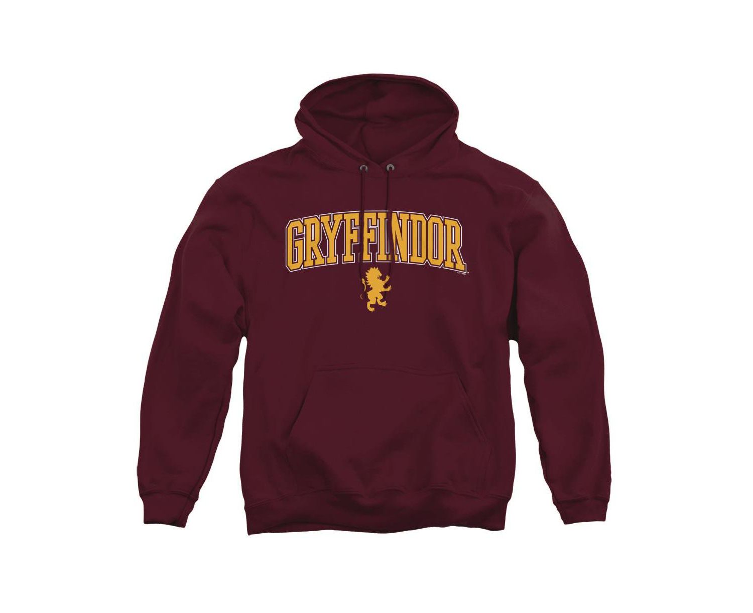 Men's Gryffindor Arched Lion Graphic Long-Sleeve Hoodie
