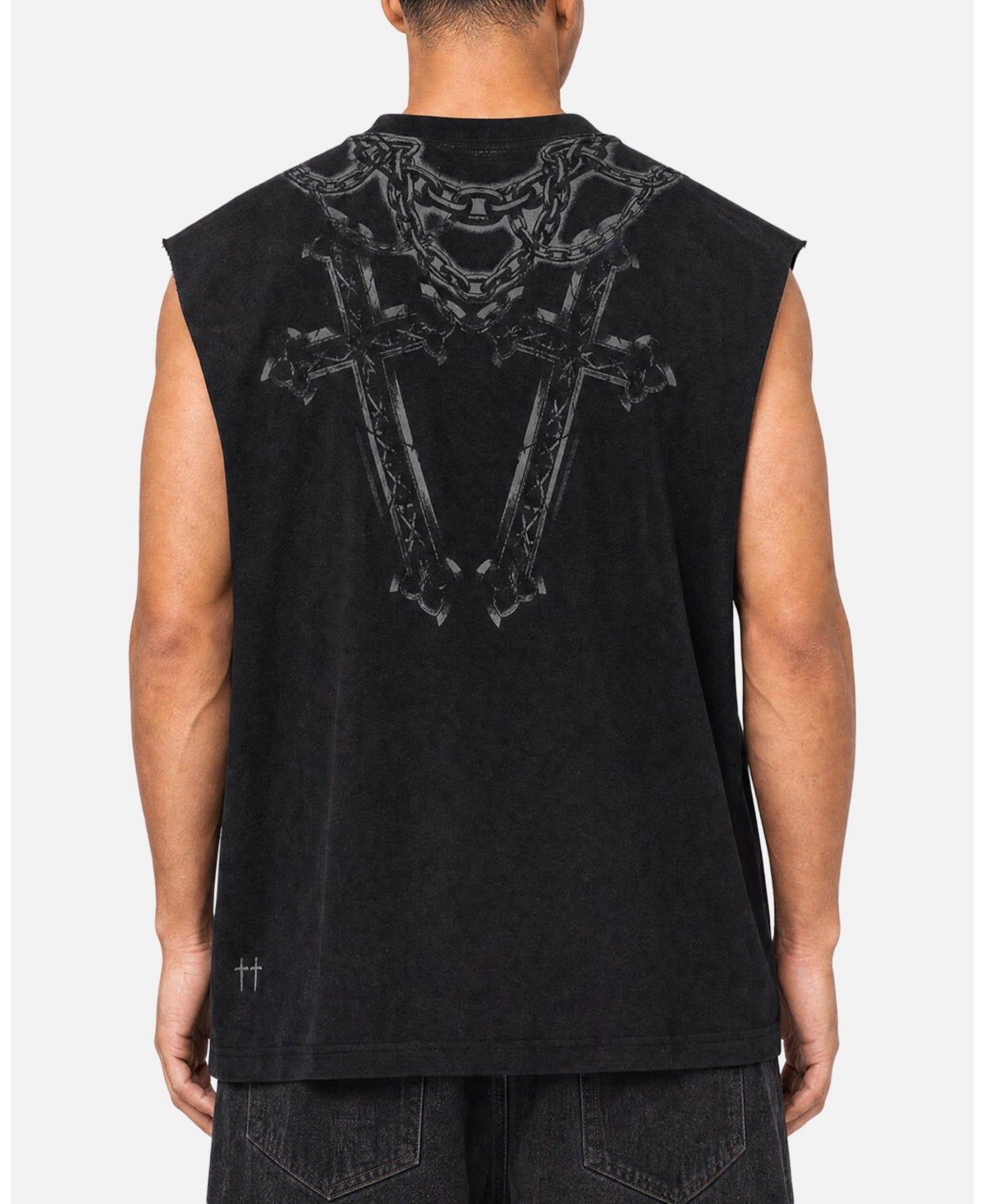 Saint Morta Men's Renaissance Oversized Sleeveless Graphic T-Shirt