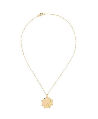 Mali Flower Pendant Short Necklace in Gold
