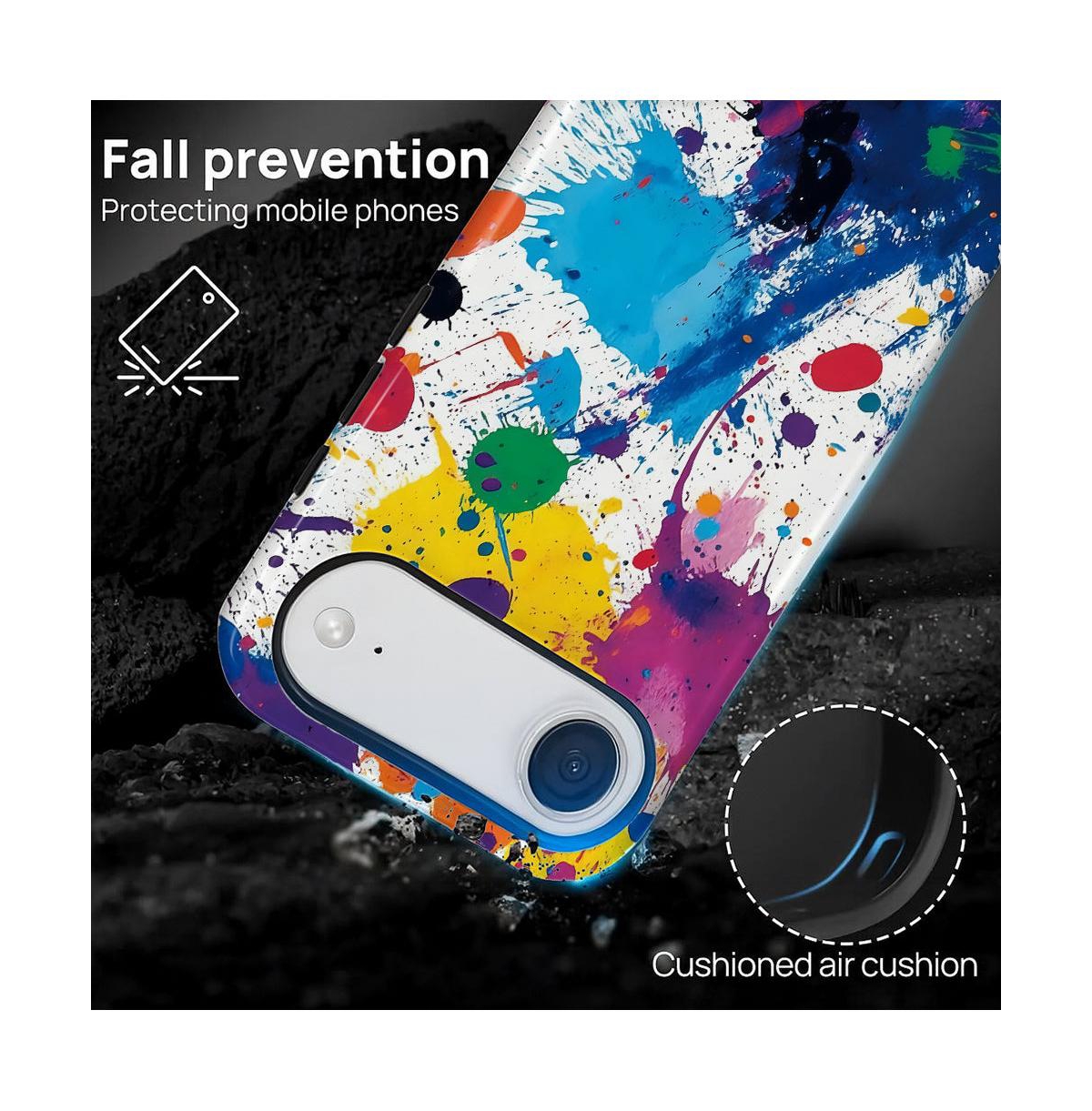 Lisen Phone Case Compatible with Apple iPhone Air, 2-Layer Durable, Color Splash