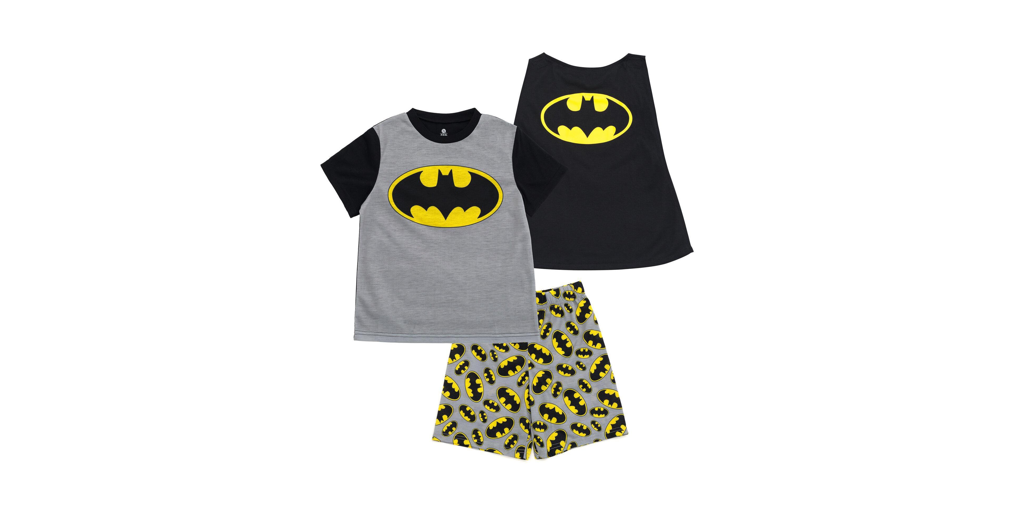 Justice League Little Boys'(6-8) Cosplay Pajama Shirt and Shorts Set
