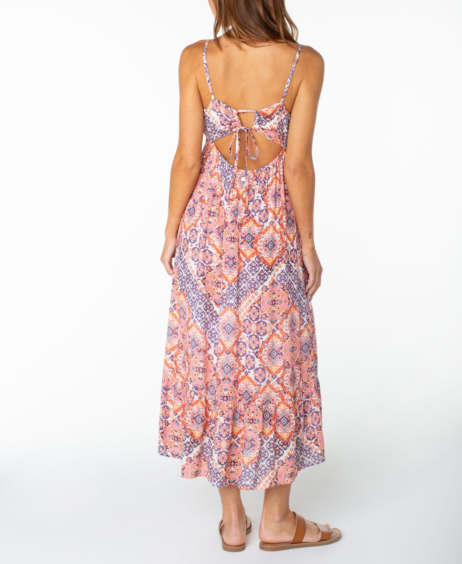 Women's Warm Rays Open Back Midi Dress