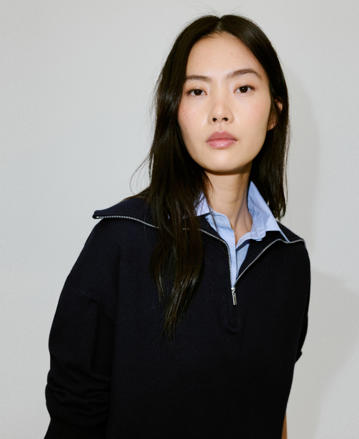 Women's Layered Collared Sweater