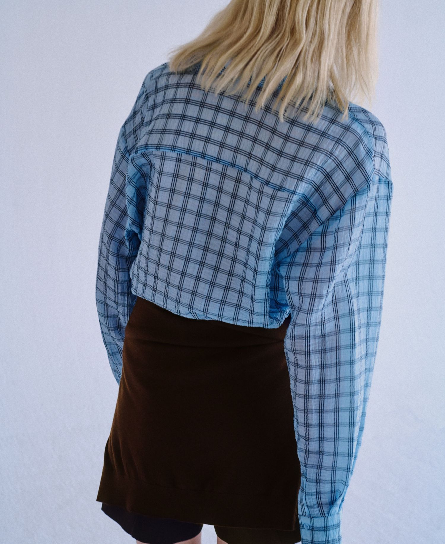 Women's Plaid Long-Sleeve Lyocell-Blend Shirt