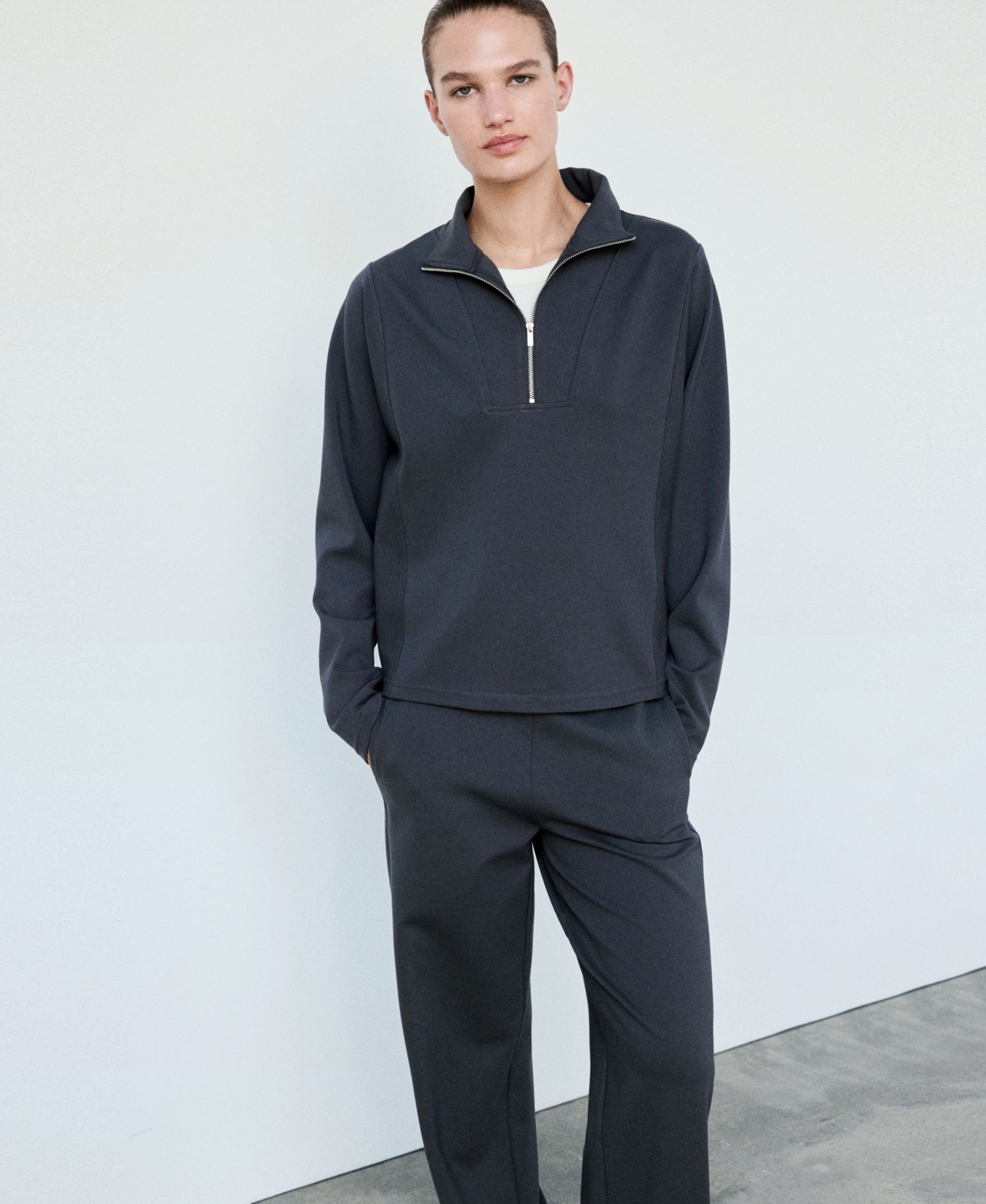 Women's Fine-Knit Straight-Fit Pants