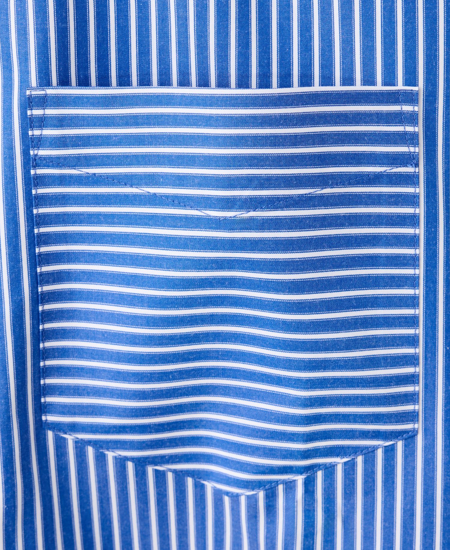 Women's Pocket Striped Crop Shirt