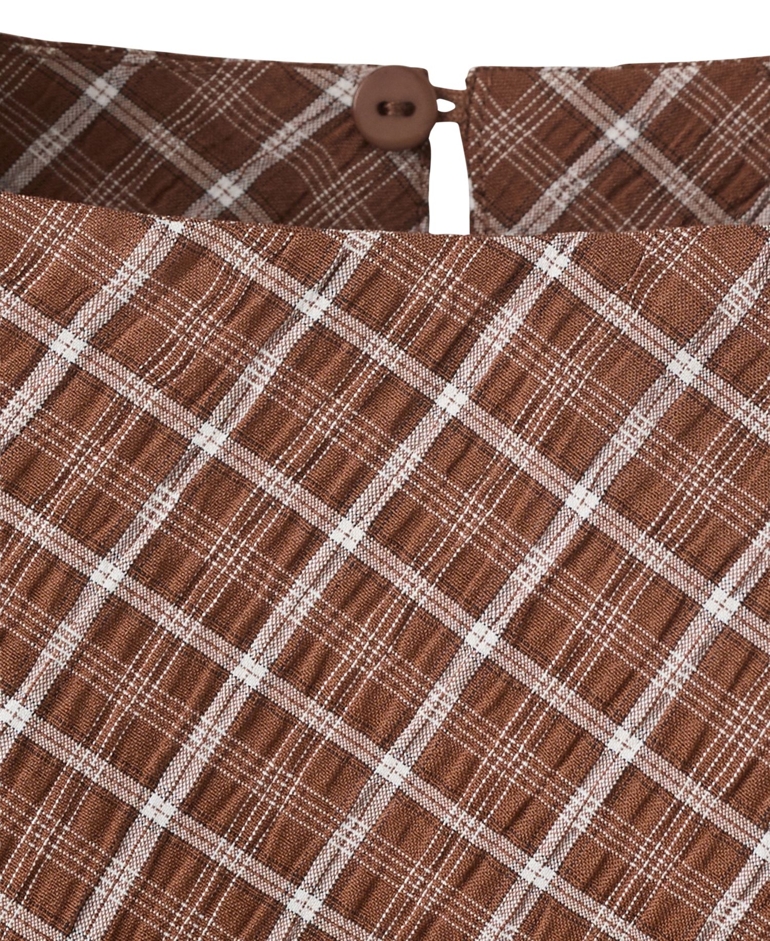 Women's Asymmetric Checked Sleeveless Blouse
