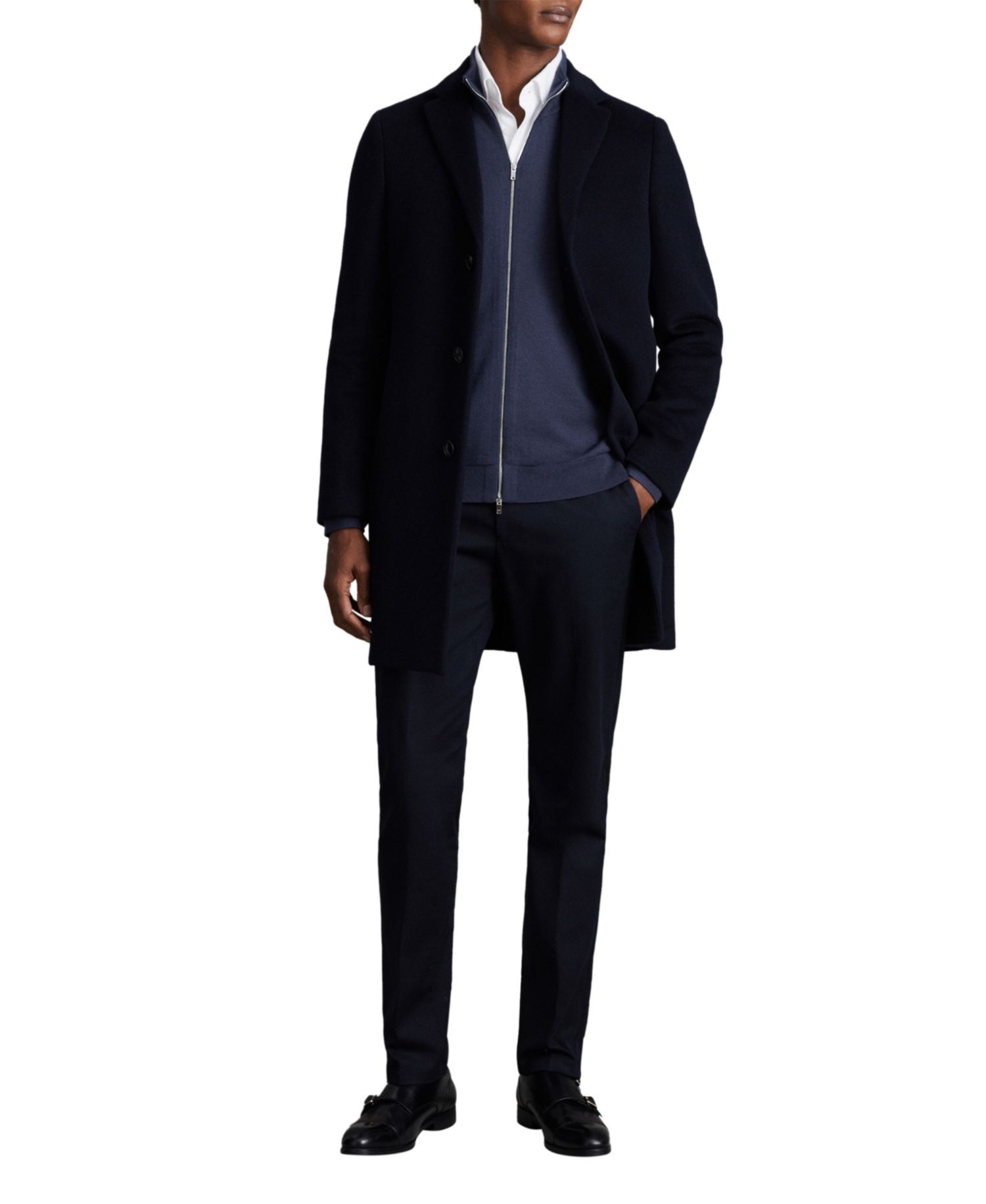 Men's Gable Wool-Blend Single-Breasted Overcoat