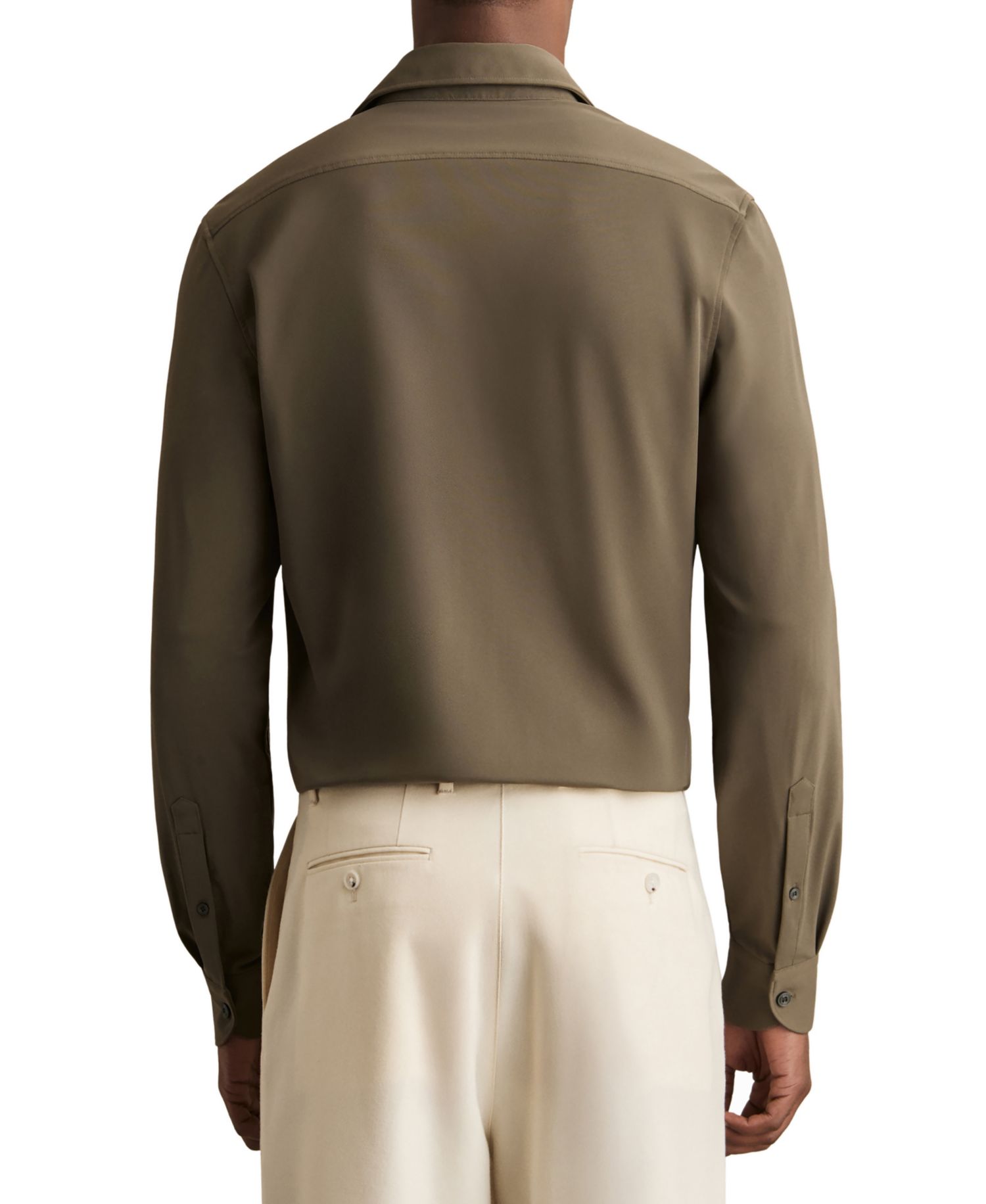 Men's Charge Stretch-Jersey Cutaway-Collar Shirt