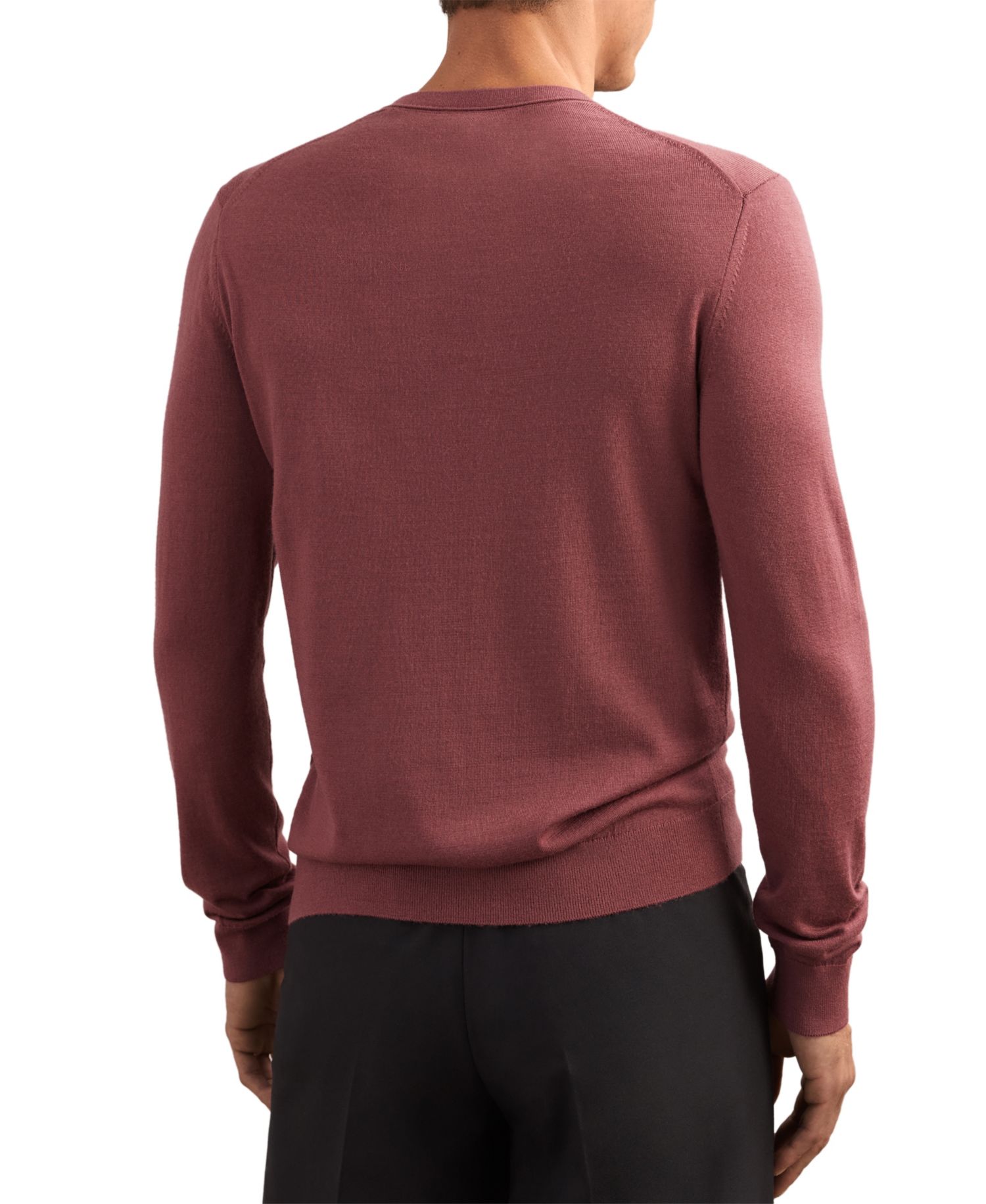 Men's Wessex Merino Wool Rib-Knit Slim-Fit Sweater