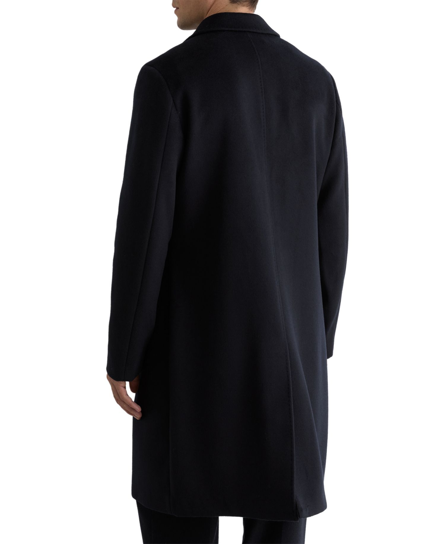 Men's Empire Wool-Blend Single-Breasted Overcoat