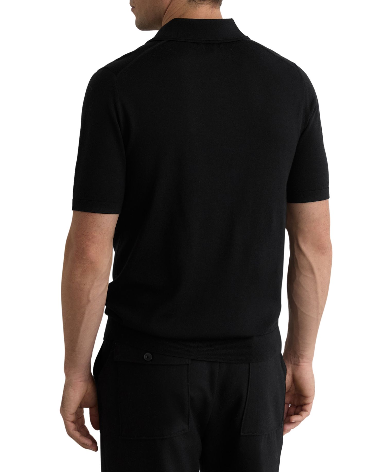 Men's Albion Merino Wool Slim-Fit Embroidered-Logo Polo Shirt