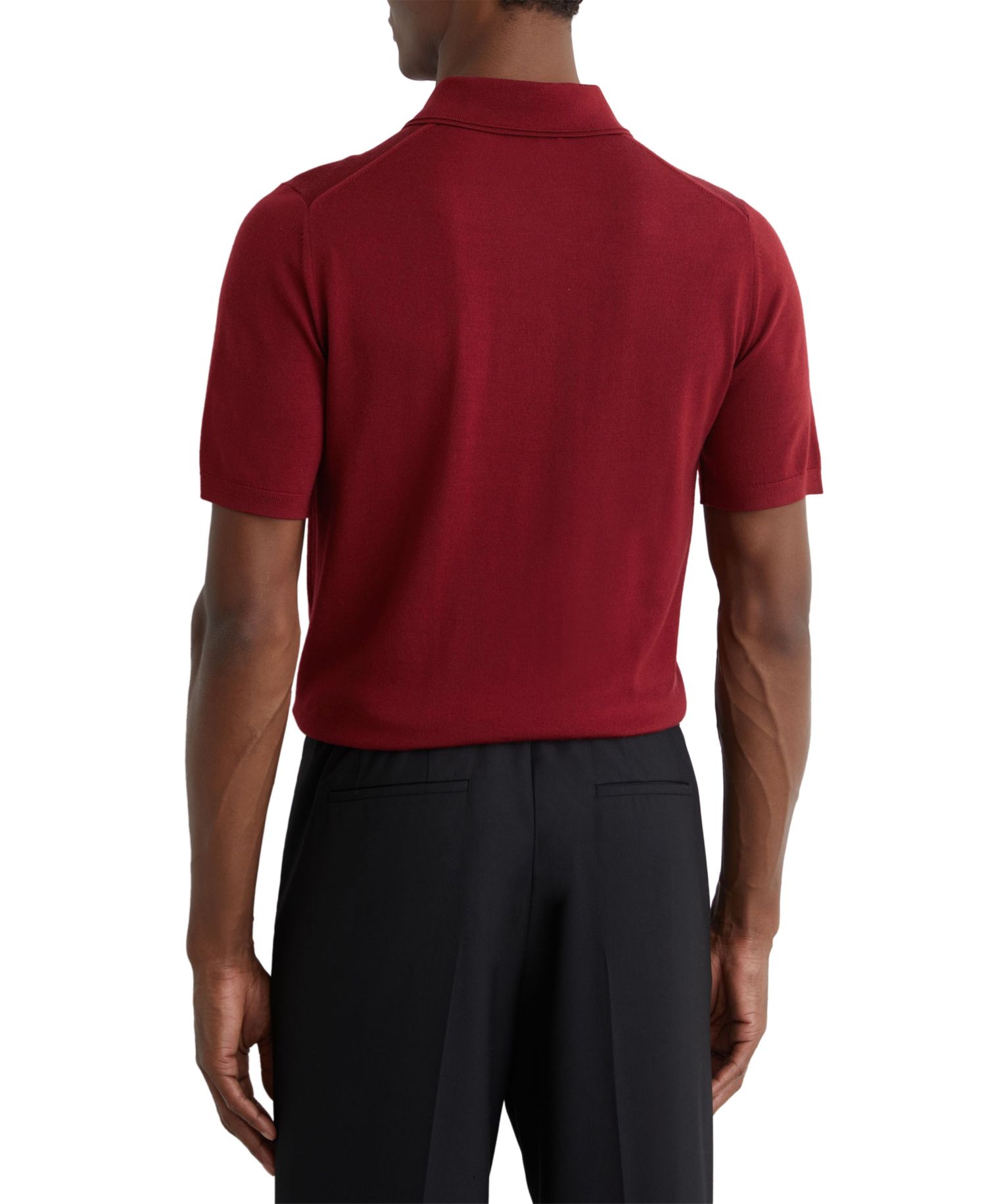 Men's Albion Slim-Fit Merino Wool Polo Shirt
