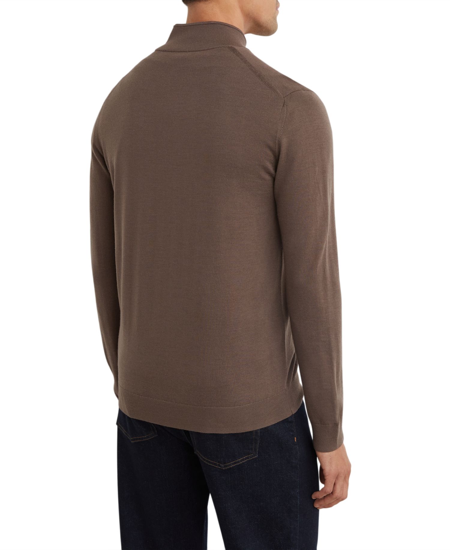 Men's Hampshire Slim-Fit Merino Wool Funnel-Neck Cardigan