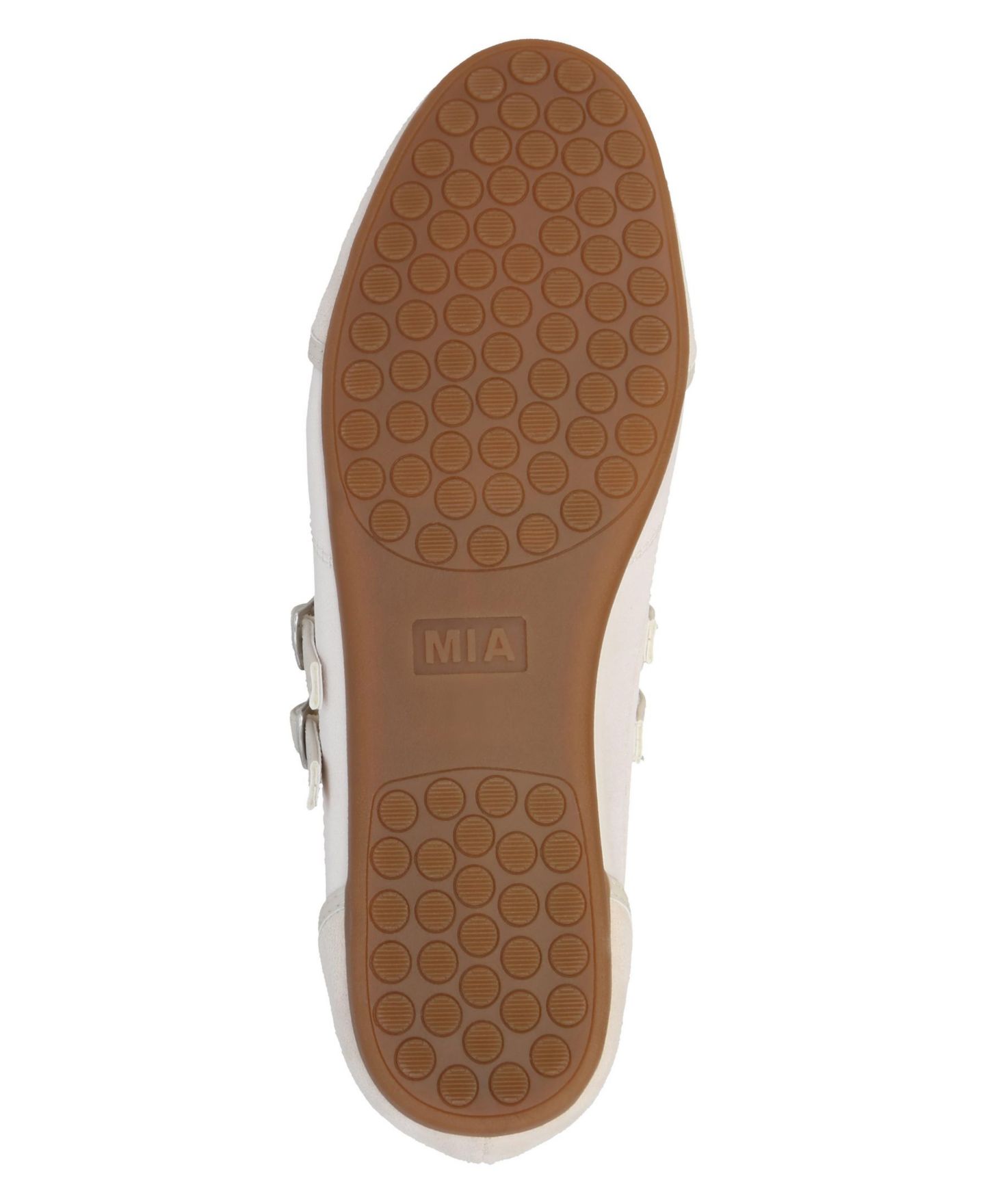 Женские балетки MIA Sorelle Double Strap Mary Jane Ballet Flats, цвет: Шампань / Серый — фото 5
